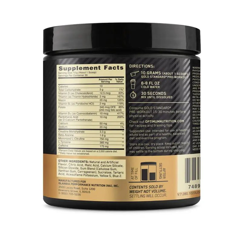 Optimum Nutrition Gold Standard Pre-Workout Green Apple 300g