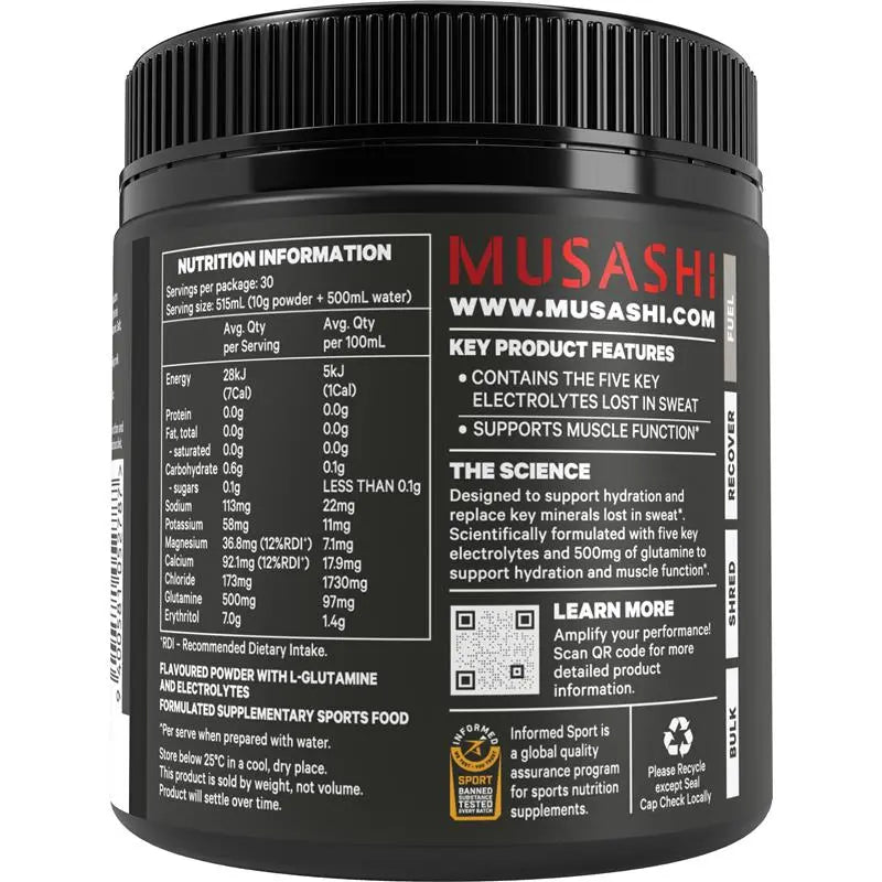 Musashi Electrolytes Watermelon 300g