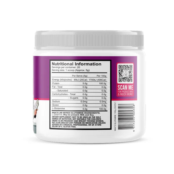 L-Glutamine By Max’s (Lab Series)