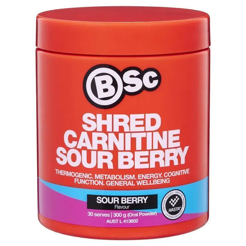 BSc Shred Carnitine Sour Berry 300g
