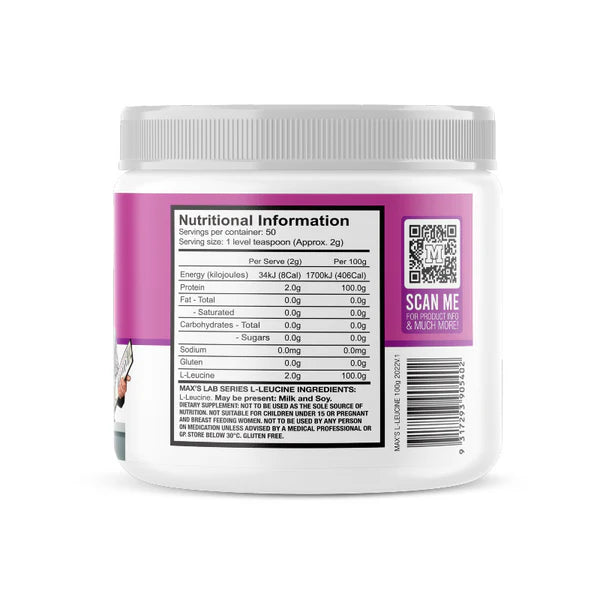 L-Leucine By Max’s 100g (Lab Series)