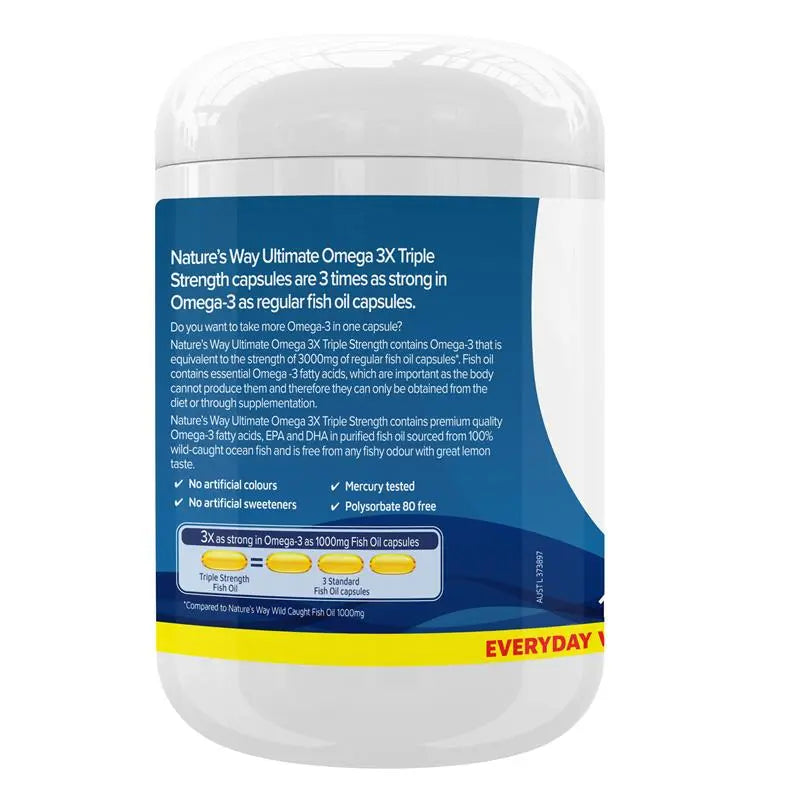 Nature's Way Ultimate Omega 3x Triple Strength 150 Capsules