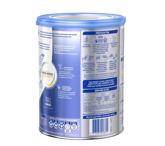 Nestle NAN COMFORT 3 Toddler Milk Drink Powder, From 1 year – 800g