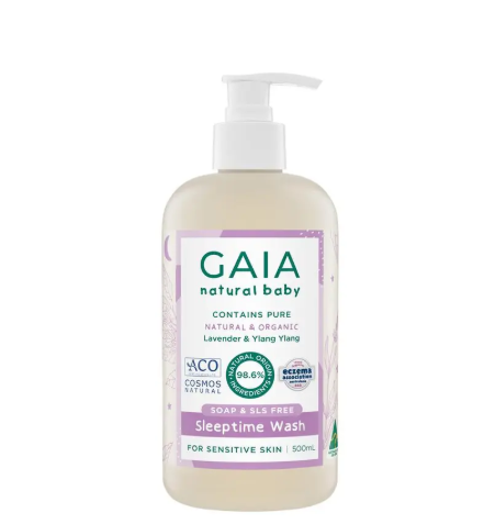 Gaia Natural Baby Sleeptime Bath Wash 500ml