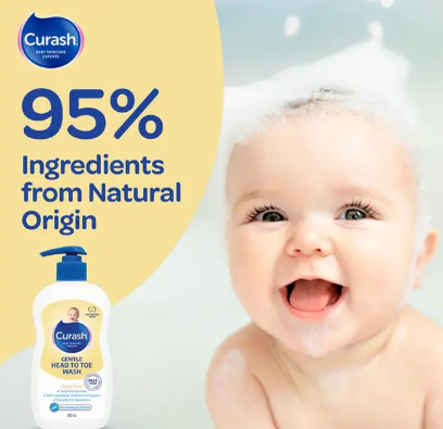 Curash Gentle Head To Toe Wash 400ml
