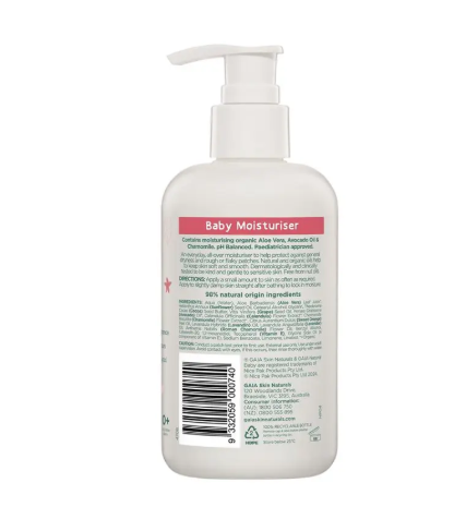 Gaia Natural Baby Moisturiser 250ml