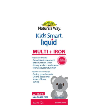 Nature's Way Kids Smart Liquid Multi + Iron 200ml
