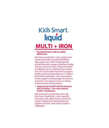 Nature's Way Kids Smart Liquid Multi + Iron 200ml
