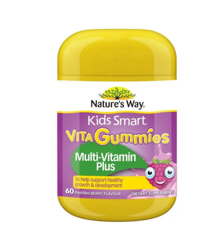 Nature's Way Kids Smart Vita Gummies Multi-Vitamin+ 60 Pastilles