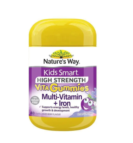 Nature's Way Kids Smart Vita Gummies High Strength Multi + Iron 40 Pastilles