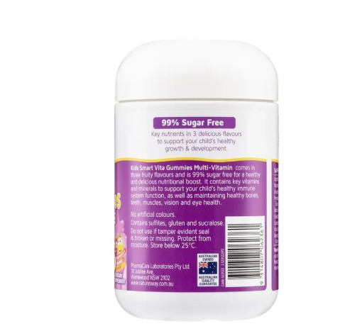 Nature's Way Kids Smart Vita Gummies Sugar Free Multivitamin Trios 150 Pastilles