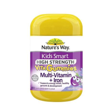 Nature's Way Kids Smart Vita Gummies High Strength Multi + Iron 40 Pastilles