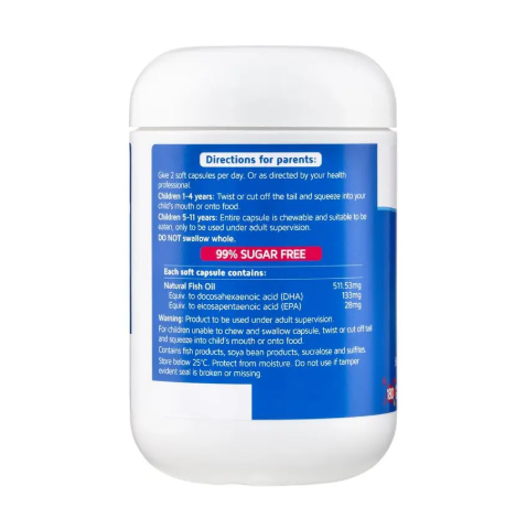 Nature's Way Kids Smart Omega3 Fish Oil Trio 180 Capsules