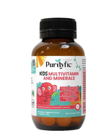 Purity Kids Multivitamin and Minerals 60 Tablets 1Unit