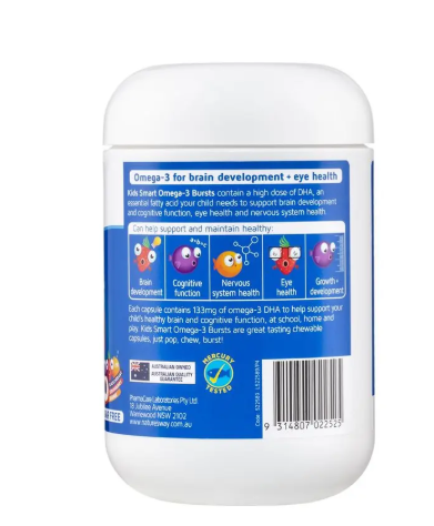 Nature's Way Kids Smart Omega3 Fish Oil Trio 180 Capsules