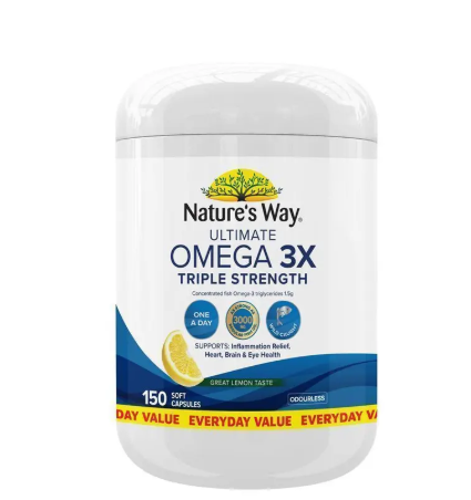 Nature's Way Ultimate Omega 3x Triple Strength 150 Capsules