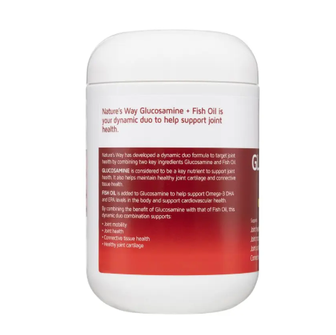 Nature's Way Glucosamine + Fish Oil 200 Soft Capsules