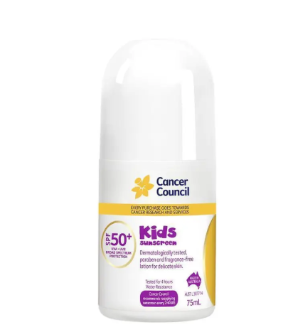 Cancer Council SPF 50+ Kids 75ml Roll On