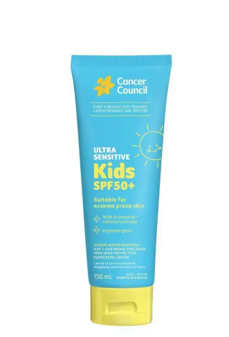 Cancer Council SPF50+ Ultra Sensitive Kids 150ml