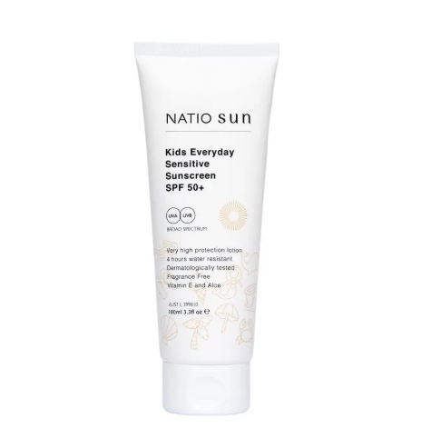 Natio Kids Everyday Sensitive Sunscreen SPF 50+ 100ml