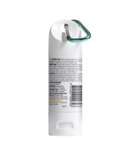 Invisible Zinc SPF 50+ Junior Clip On Sun Screen 60g