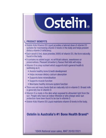 Ostelin Kids Vitamin D3 Liquid 20ml