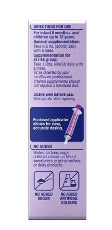 Ostelin Kids Vitamin D3 Liquid 20ml