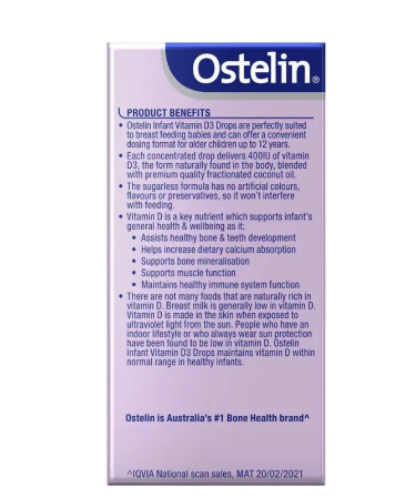 Ostelin Infant Vitamin D3 Drops 2.4ml