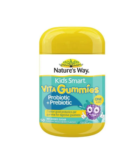 Nature's Way Kids Smart Vita Gummies Probiotic + Prebiotic 50 Pastilles