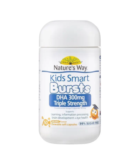 Nature's Way Kids Smart DHA 300mg Triple Strength 50 Soft Capsules
