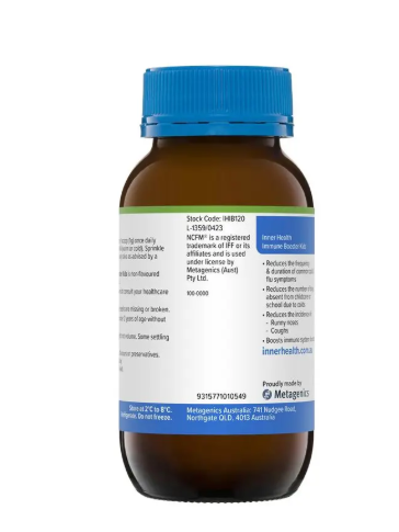 Inner Health Immune Booster Kids Probiotic 120g Powder Fridge Line