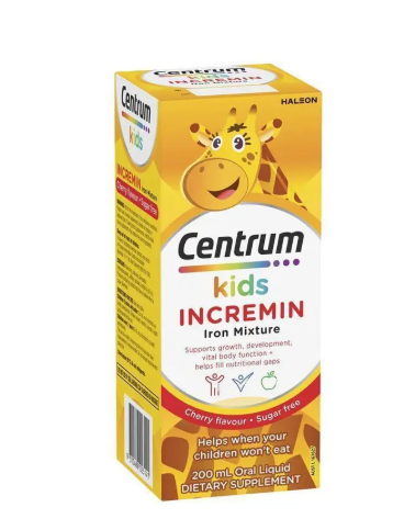 Centrum Kids Incremin Iron Mixture Cherry Flavour 200ml