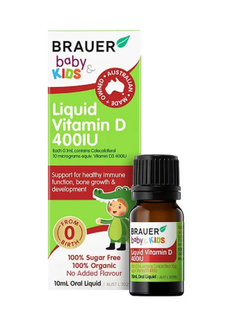 Brauer Kids Liquid Vitamin D 400IU 10ml