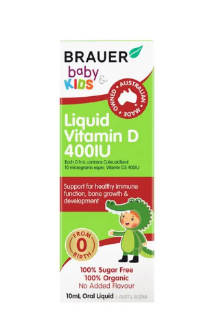 Brauer Kids Liquid Vitamin D 400IU 10ml