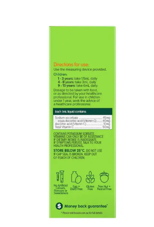 Brauer Kids Liquid Vitamin C 100ml