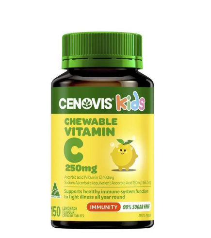 Cenovis Kids Chewable Vitamin C 250mg Lemonade 150 Tablets