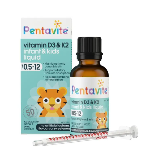 Pentavite Vitamin D3 & K2 Kids Liquid 30ml