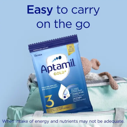 Aptamil Gold+ Stage 3 Sachets 4x33.6g