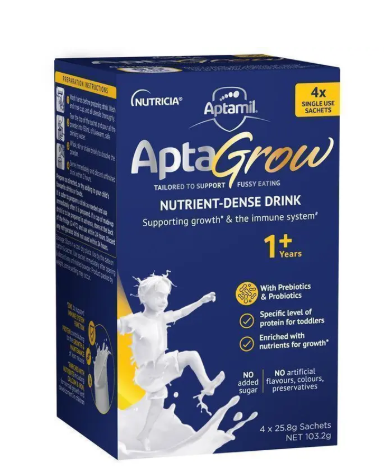 Aptamil Aptagrow Sachets 1+ Years 4x4x25.8g
