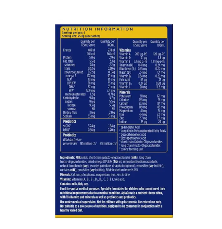 Aptamil Aptagrow Sachets 1+ Years 4x4x25.8g