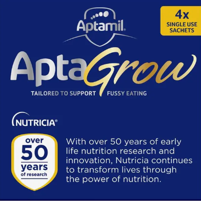 Aptamil Aptagrow Sachets 1+ Years 4x4x25.8g