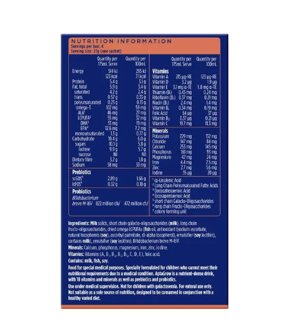 Aptamil Aptagrow Sachets 3+ Years 4x4x27g