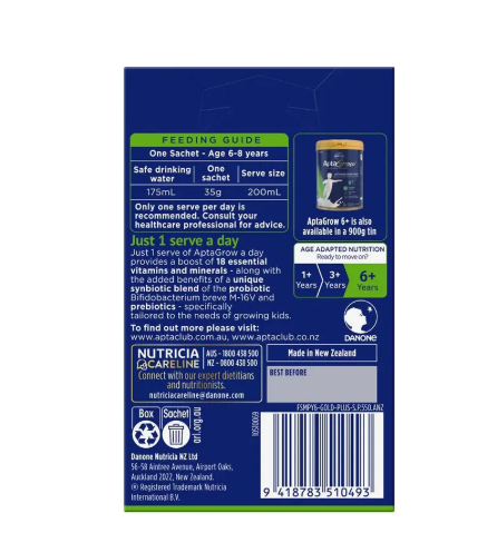 Aptamil Aptagrow Sachets 6+ Years 4x4x35g