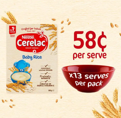 Nestle CERELAC Baby Rice Cereal Stage 1 – 200g