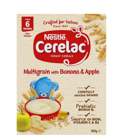 Nestle CERELAC Multigrain with Banana & Apple Baby Cereal Stage 3 – 200g
