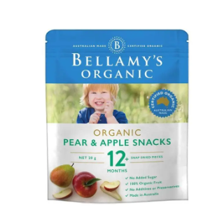 Bellamy's Organic Apple and Pear Fruit Snacks