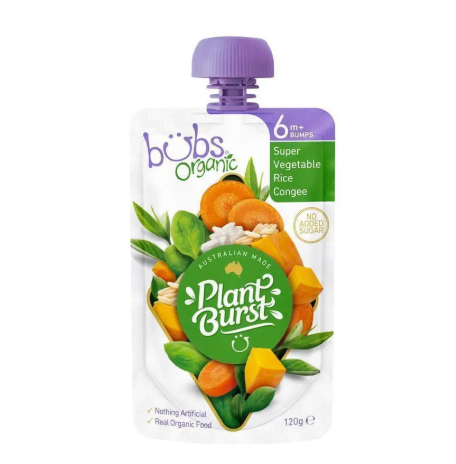 Bubs Organic Berry & Banana Bircher Muesli 6 Months+ 120g