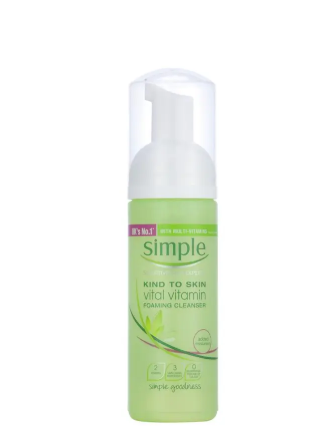Simple Kind To Skin Foaming Cleanser Vital Vitamin 150ml
