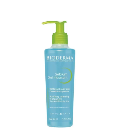 Bioderma Sebium Gel Moussant Gel Cleanser For Oily Skin 200ml