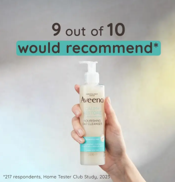 Aveeno Face Calm and Restore Nourishing Oat Cleanser 200ml